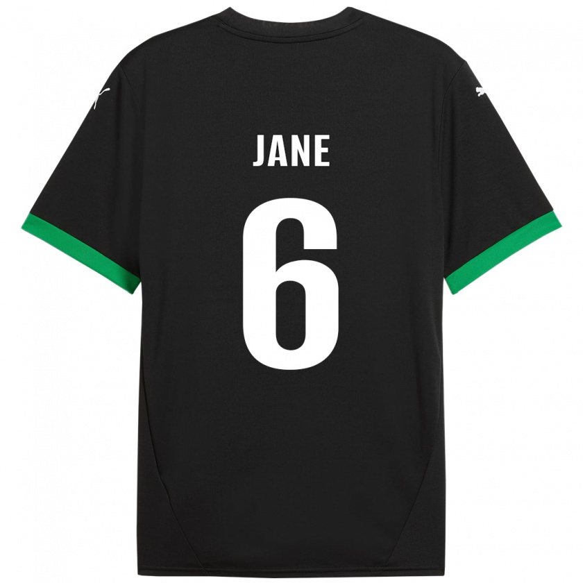 Kandiny Niño Camiseta Refiloe Jane #6 Negro Verde Oscuro 1ª Equipación 2024/25 La Camisa Chile