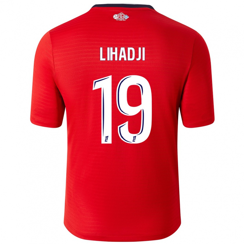 Kandiny Niño Camiseta Isaac Lihadji #19 Rojo Blanco 1ª Equipación 2024/25 La Camisa Chile