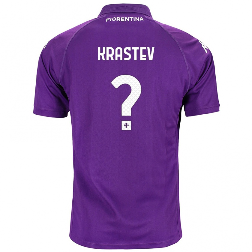 Kandiny Niño Camiseta Dimo Krastev #0 Morado 1ª Equipación 2024/25 La Camisa Chile