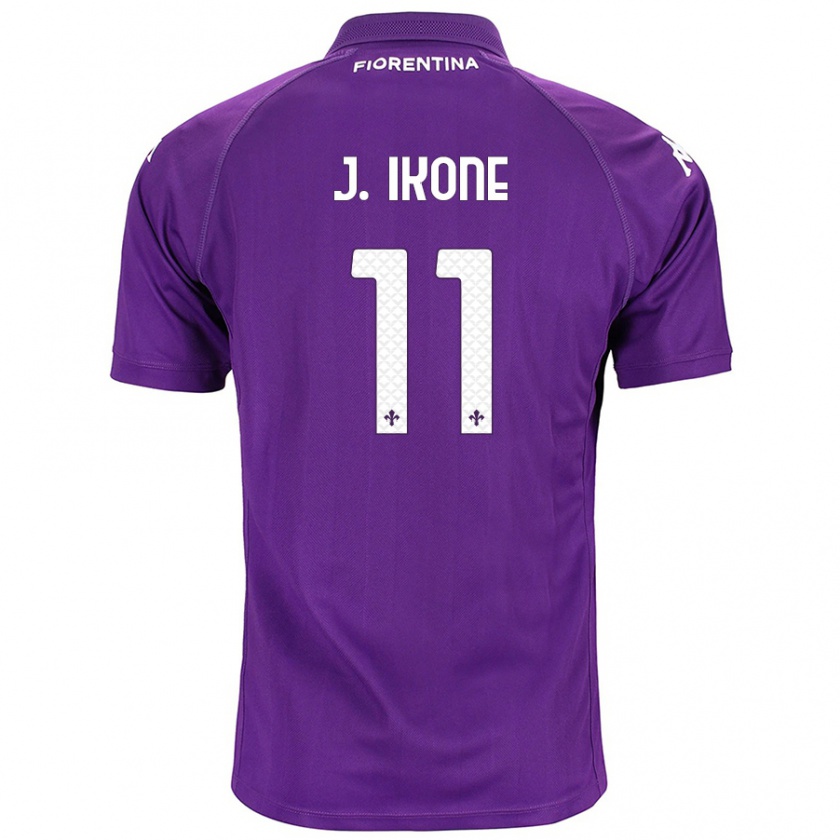 Kandiny Niño Camiseta Jonathan Ikoné #11 Morado 1ª Equipación 2024/25 La Camisa Chile