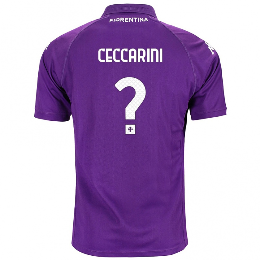 Kandiny Niño Camiseta Mattia Ceccarini #0 Morado 1ª Equipación 2024/25 La Camisa Chile