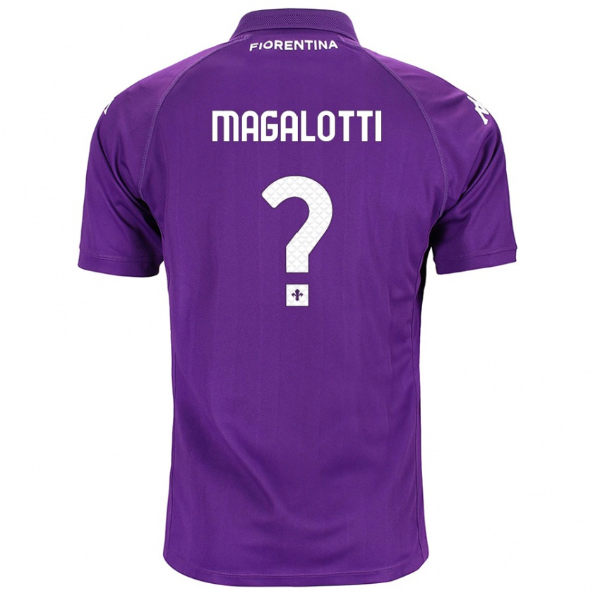 Kandiny Niño Camiseta Mattia Magalotti #0 Morado 1ª Equipación 2024/25 La Camisa Chile