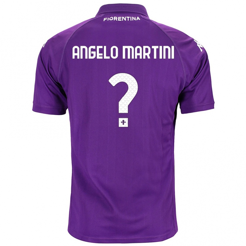 Kandiny Niño Camiseta Angelo Martini #0 Morado 1ª Equipación 2024/25 La Camisa Chile