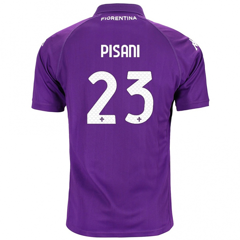 Kandiny Niño Camiseta Diego Pisani #23 Morado 1ª Equipación 2024/25 La Camisa Chile