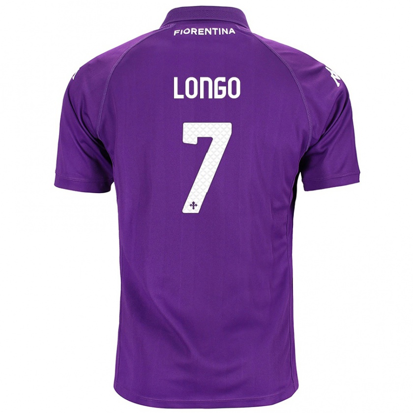 Kandiny Niño Camiseta Miriam Longo #7 Morado 1ª Equipación 2024/25 La Camisa Chile