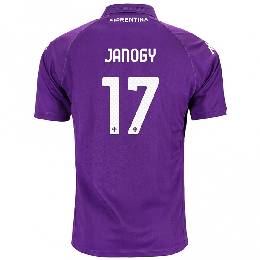 Kandiny Niño Camiseta Madelen Janogy #17 Morado 1ª Equipación 2024/25 La Camisa Chile