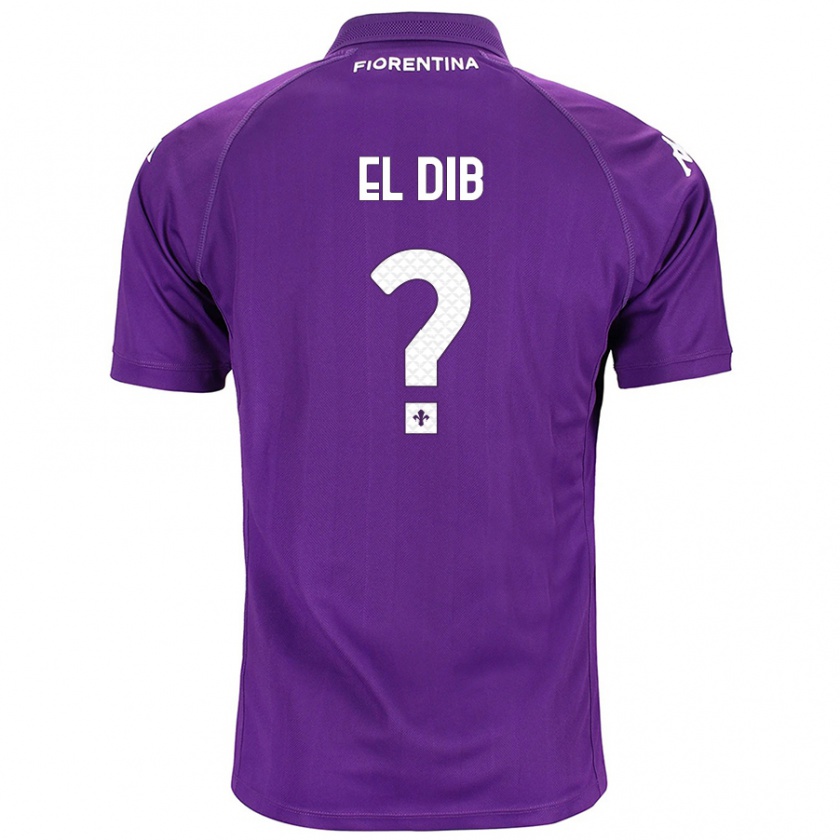 Kandiny Niño Camiseta Karim El Dib #0 Morado 1ª Equipación 2024/25 La Camisa Chile