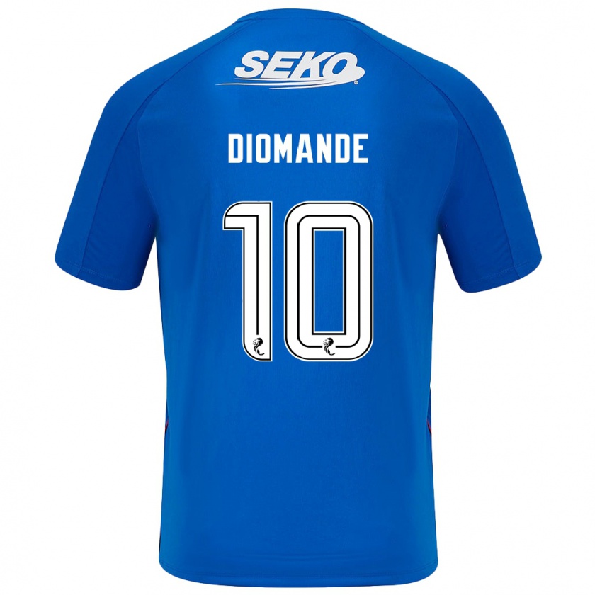 Kandiny Niño Camiseta Mohamed Diomandé #10 Azul Oscuro 1ª Equipación 2024/25 La Camisa Chile