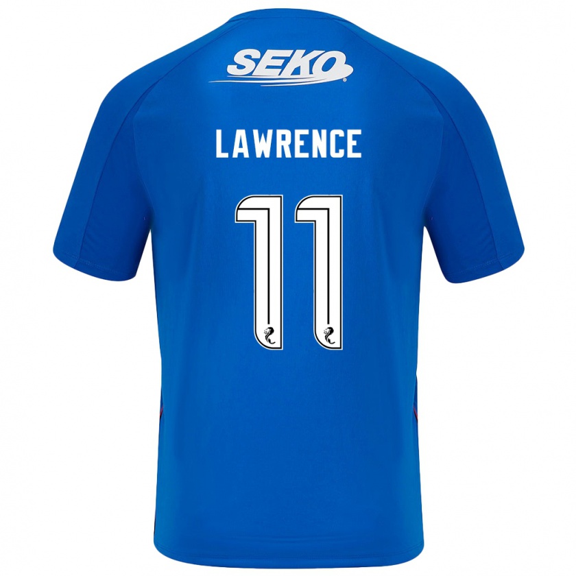 Kandiny Niño Camiseta Tom Lawrence #11 Azul Oscuro 1ª Equipación 2024/25 La Camisa Chile