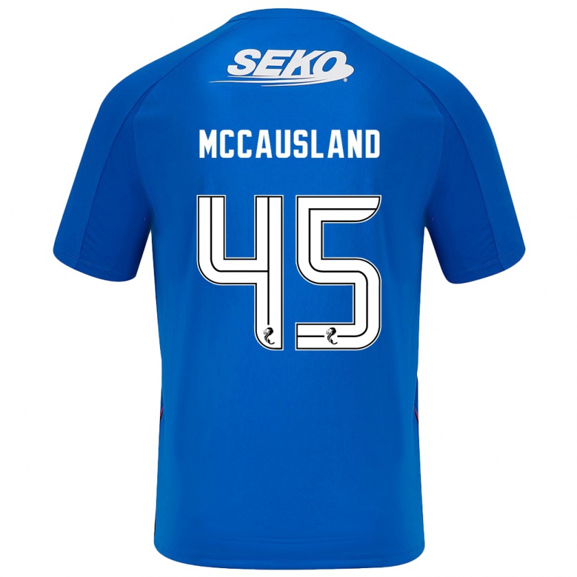 Kandiny Niño Camiseta Ross Mccausland #45 Azul Oscuro 1ª Equipación 2024/25 La Camisa Chile