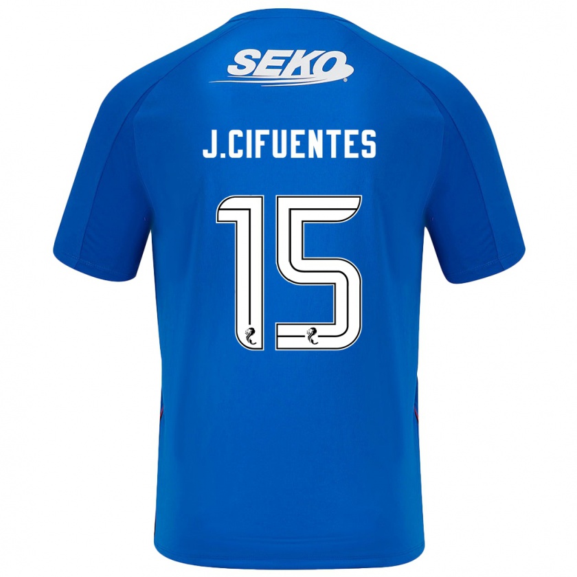 Kandiny Niño Camiseta José Cifuentes #15 Azul Oscuro 1ª Equipación 2024/25 La Camisa Chile