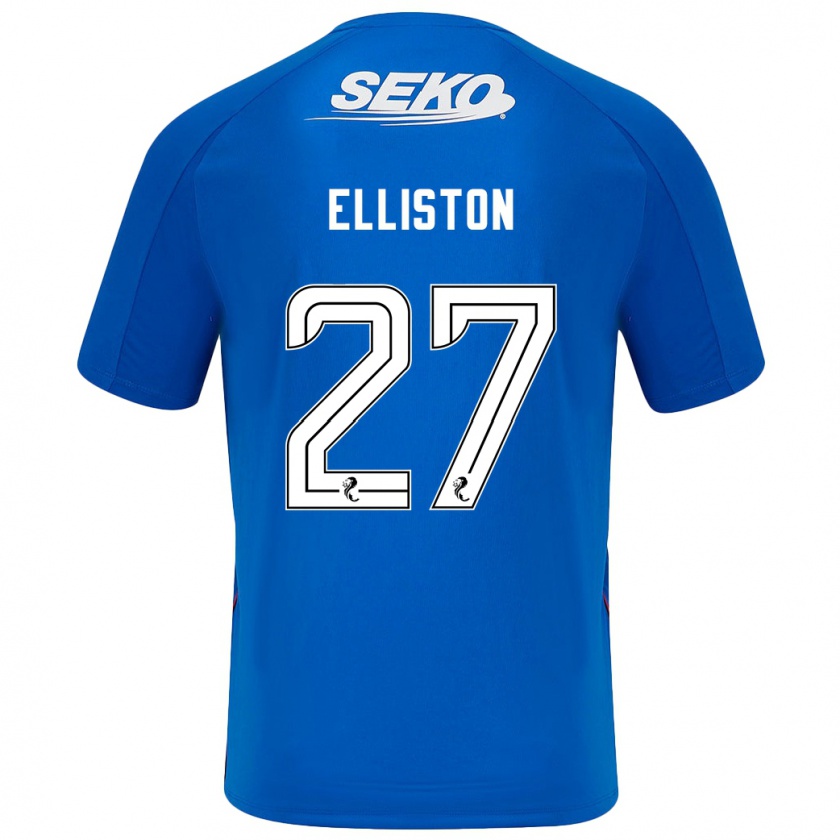 Kandiny Niño Camiseta Maddie Elliston #27 Azul Oscuro 1ª Equipación 2024/25 La Camisa Chile