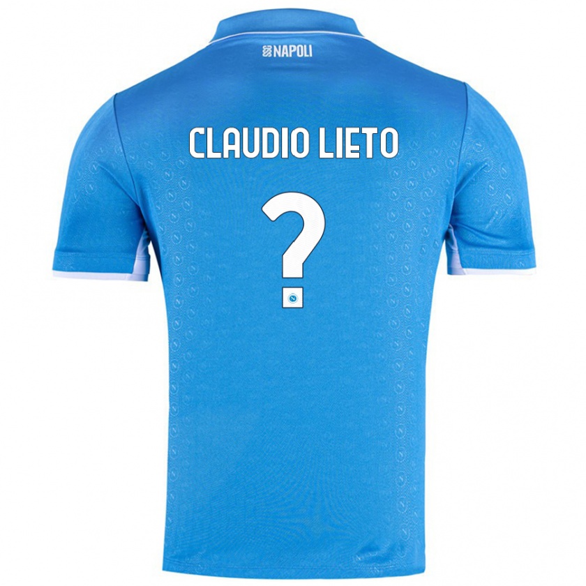 Kandiny Niño Camiseta Claudio Lieto #0 Azul Cielo 1ª Equipación 2024/25 La Camisa Chile