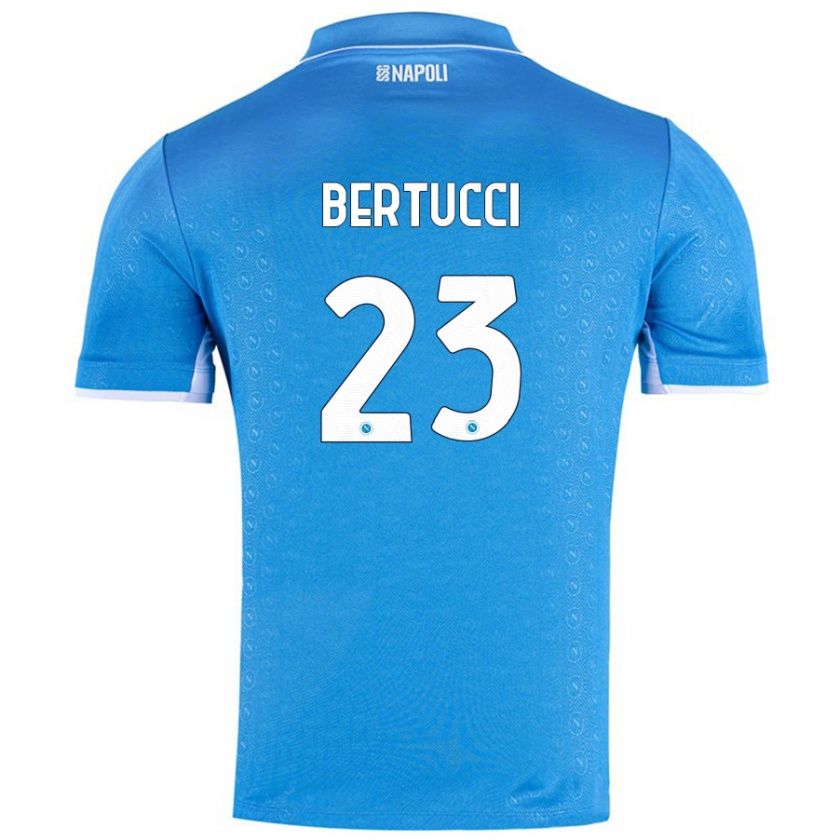 Kandiny Niño Camiseta Sofia Bertucci #23 Azul Cielo 1ª Equipación 2024/25 La Camisa Chile