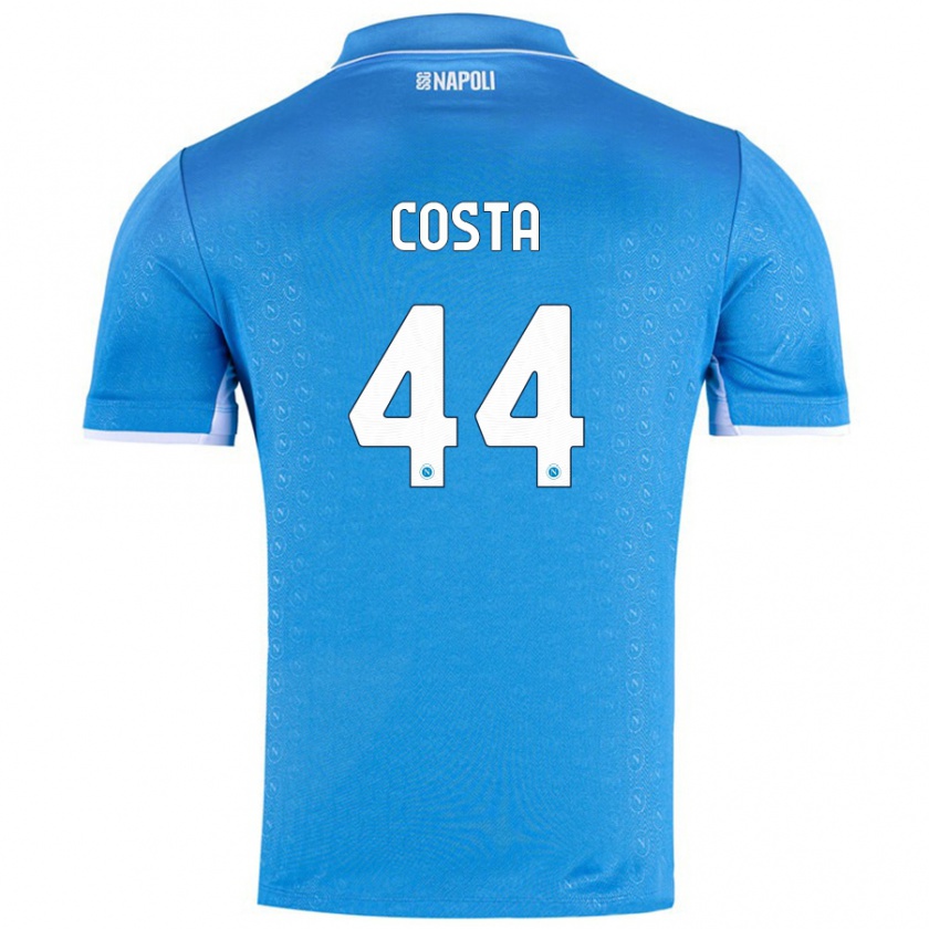 Kandiny Niño Camiseta Filippo Costa #44 Azul Cielo 1ª Equipación 2024/25 La Camisa Chile