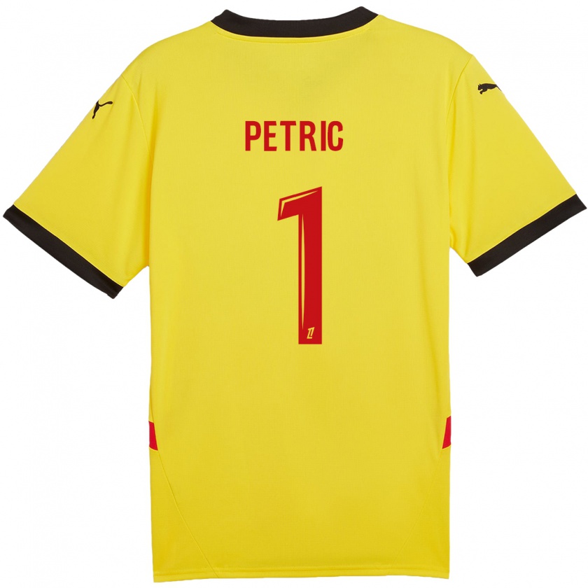 Kandiny Niño Camiseta Denis Petric #1 Amarillo Rojo 1ª Equipación 2024/25 La Camisa Chile