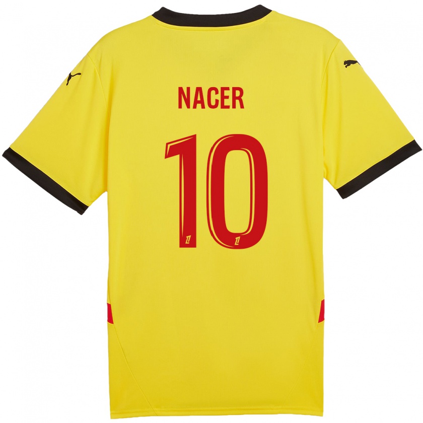 Kandiny Niño Camiseta Myriem Nacer #10 Amarillo Rojo 1ª Equipación 2024/25 La Camisa Chile