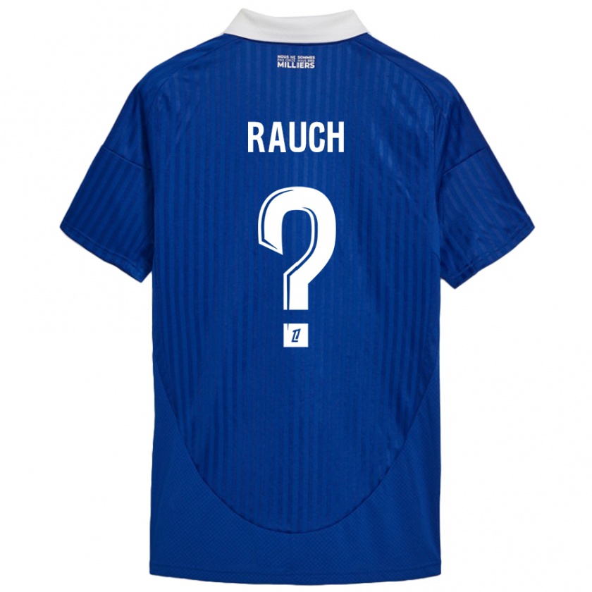 Kandiny Niño Camiseta Hugo Rauch #0 Azul Blanco 1ª Equipación 2024/25 La Camisa Chile