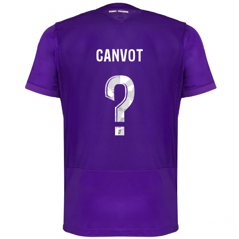 Kandiny Niño Camiseta Jaydee Canvot #0 Morado Blanco 1ª Equipación 2024/25 La Camisa Chile