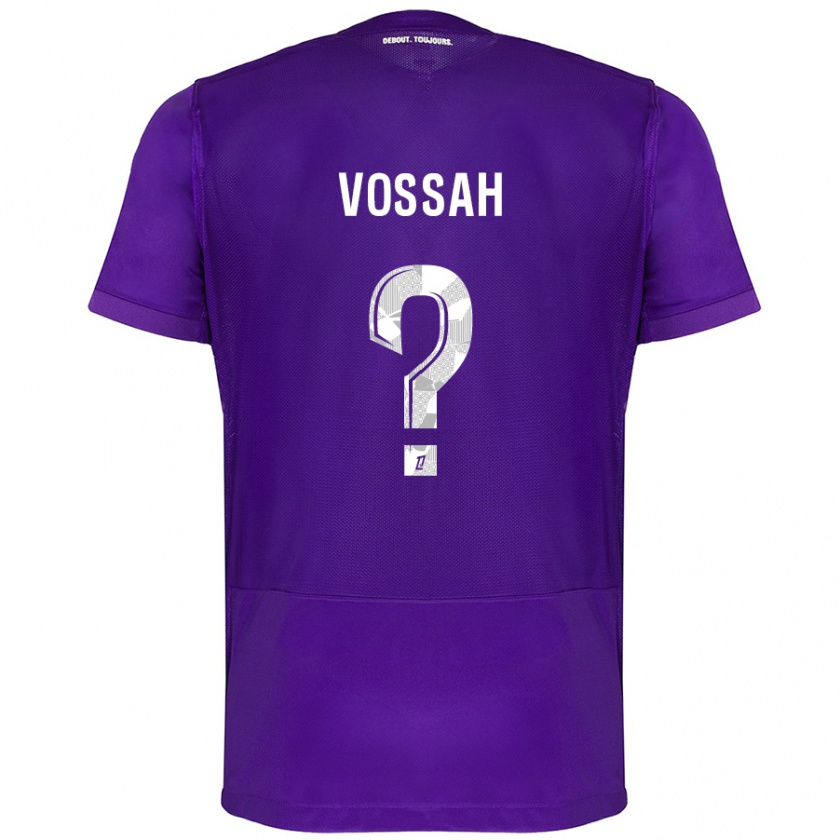 Kandiny Niño Camiseta Alexis Vossah #0 Morado Blanco 1ª Equipación 2024/25 La Camisa Chile