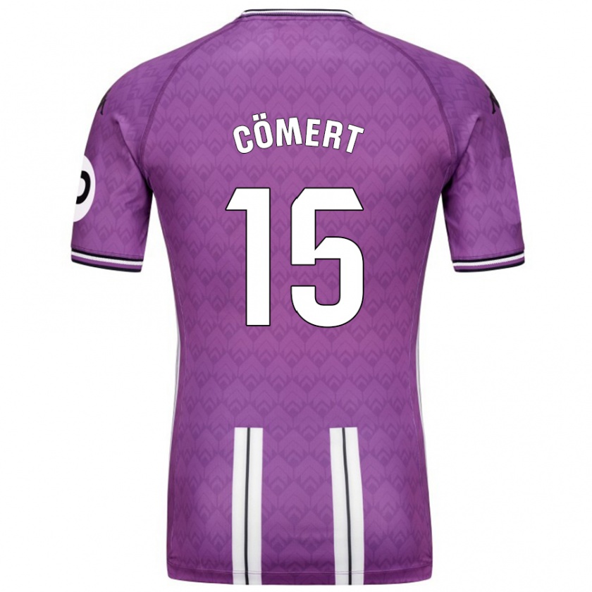 Kandiny Niño Camiseta Eray Cömert #15 Púrpura Blanco 1ª Equipación 2024/25 La Camisa Chile