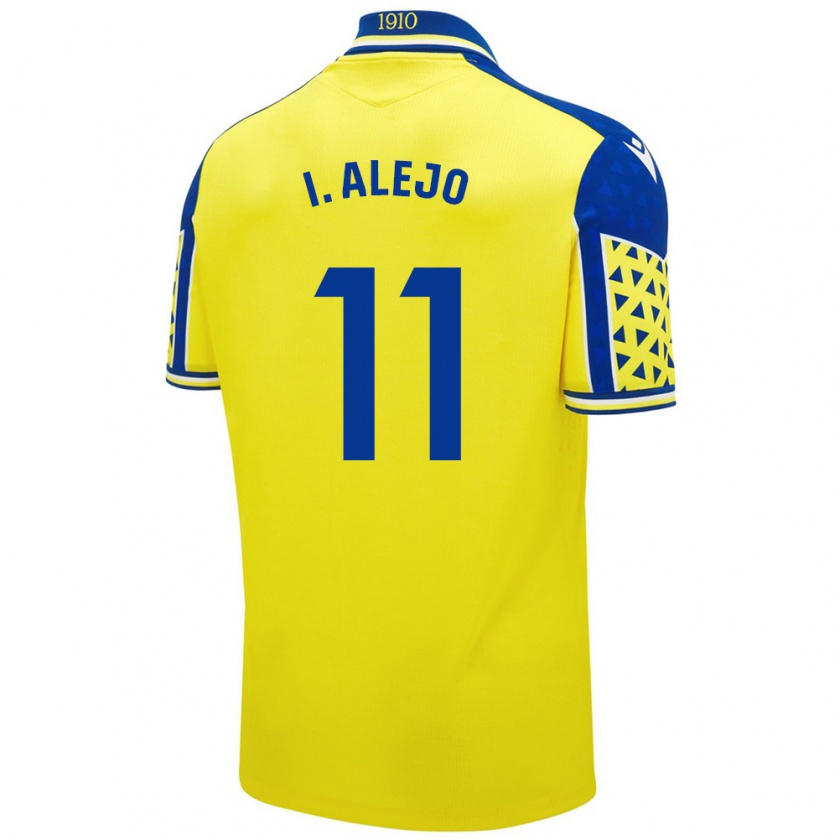 Kandiny Niño Camiseta Iván Alejo #11 Amarillo Azul 1ª Equipación 2024/25 La Camisa Chile