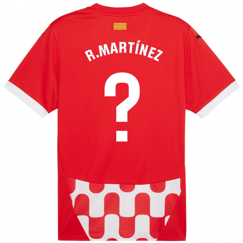 Kandiny Niño Camiseta Raúl Martínez #0 Rojo Blanco 1ª Equipación 2024/25 La Camisa Chile