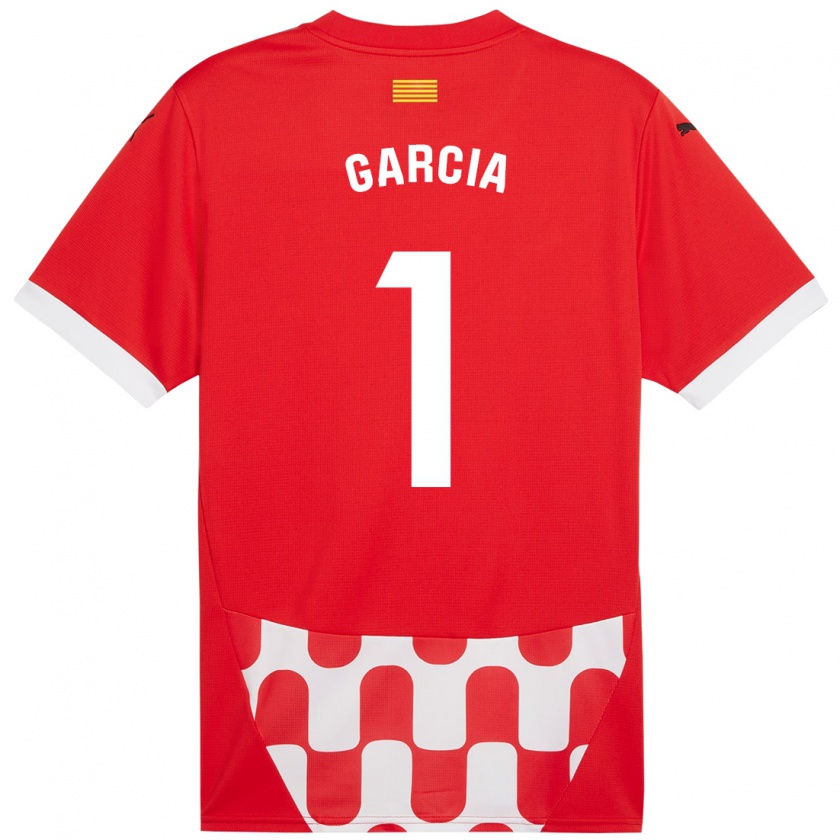 Kandiny Niño Camiseta Lucas García #1 Rojo Blanco 1ª Equipación 2024/25 La Camisa Chile