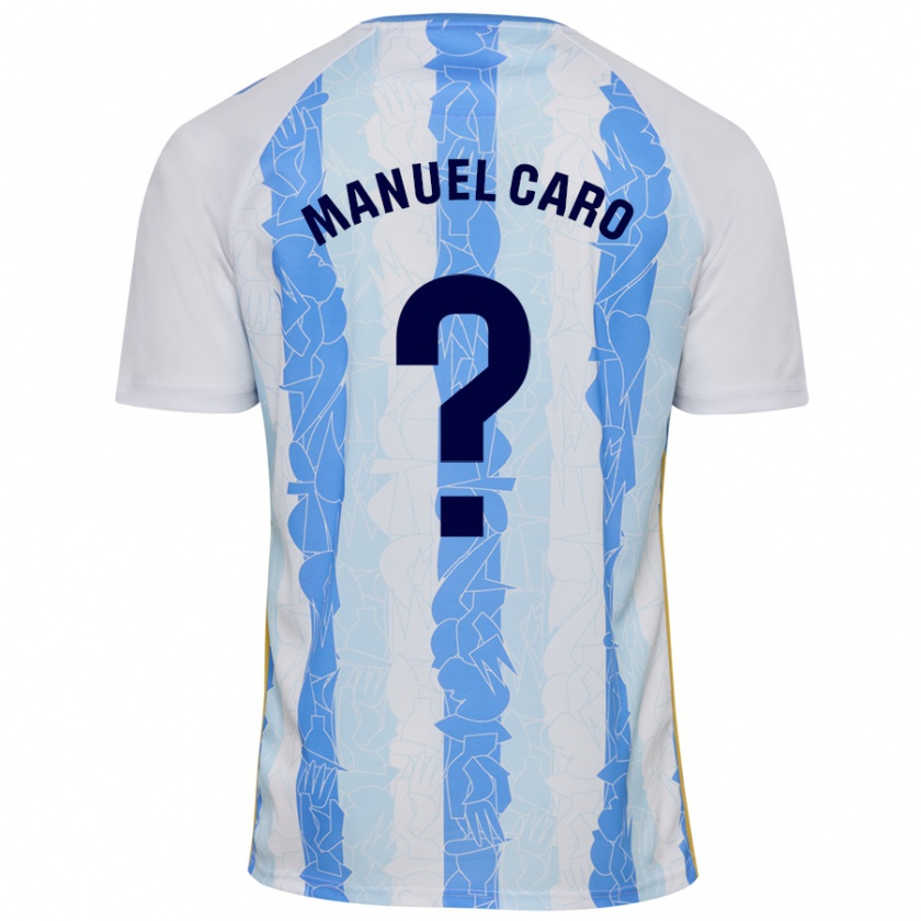 Kandiny Niño Camiseta José Manuel Caro #0 Blanco Azul 1ª Equipación 2024/25 La Camisa Chile