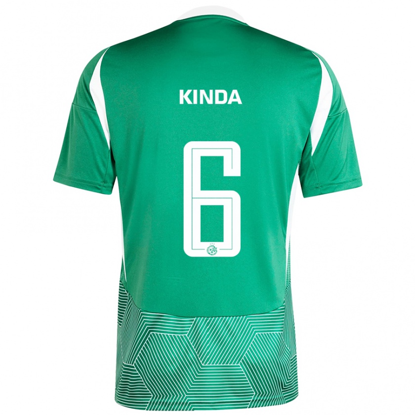 Kandiny Niño Camiseta Gadi Kinda #6 Verde Blanco 1ª Equipación 2024/25 La Camisa Chile