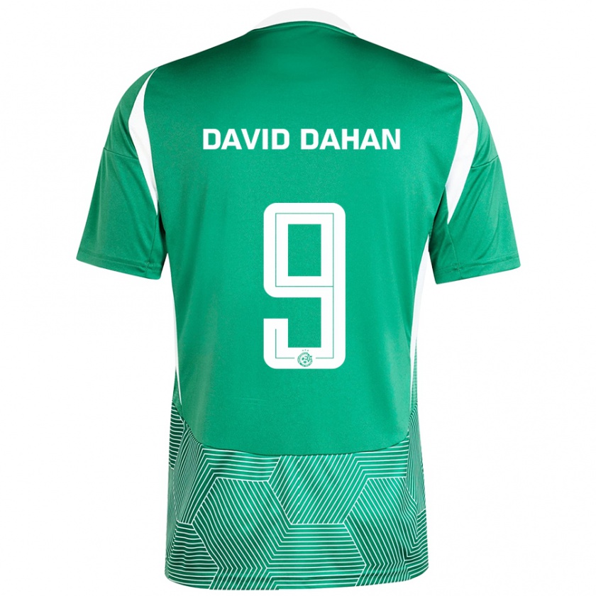 Kandiny Niño Camiseta Omer David Dahan #9 Verde Blanco 1ª Equipación 2024/25 La Camisa Chile