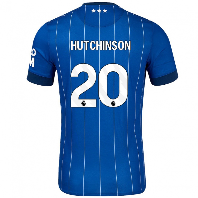 Kandiny Niño Camiseta Omari Hutchinson #20 Azul Marino 1ª Equipación 2024/25 La Camisa Chile