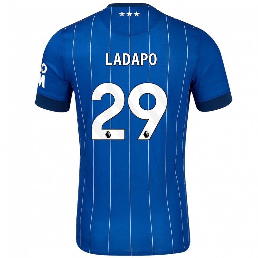 Kandiny Niño Camiseta Freddie Ladapo #29 Azul Marino 1ª Equipación 2024/25 La Camisa Chile