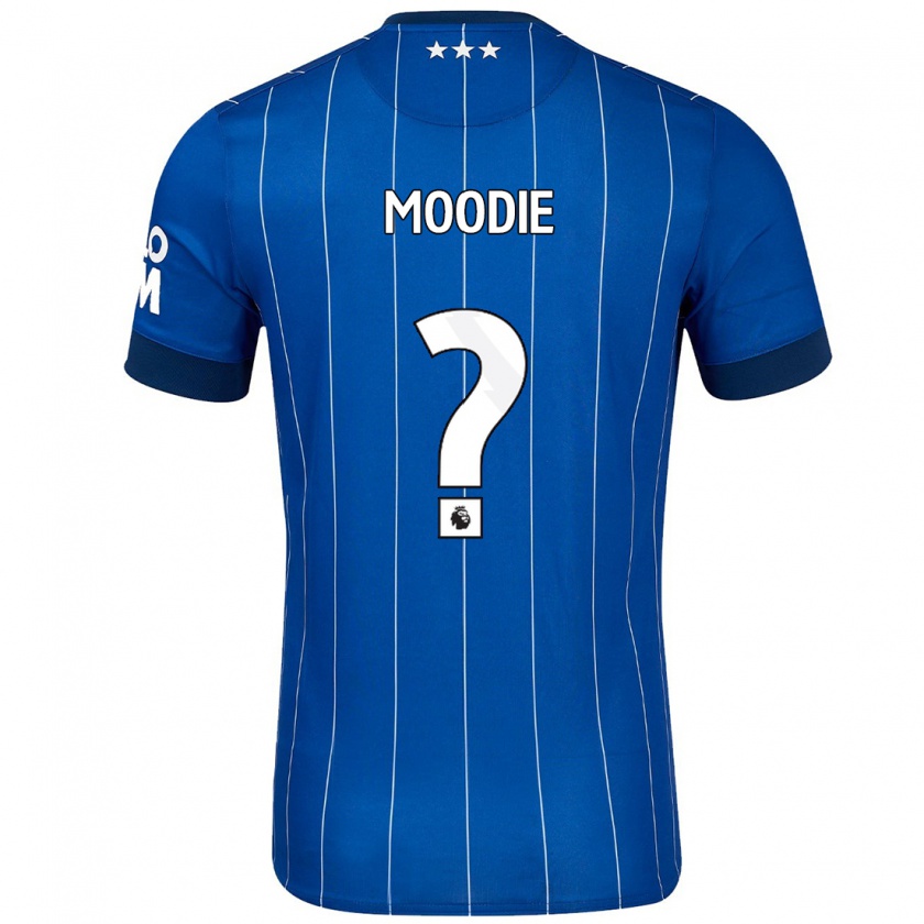 Kandiny Niño Camiseta Paul Moodie #0 Azul Marino 1ª Equipación 2024/25 La Camisa Chile