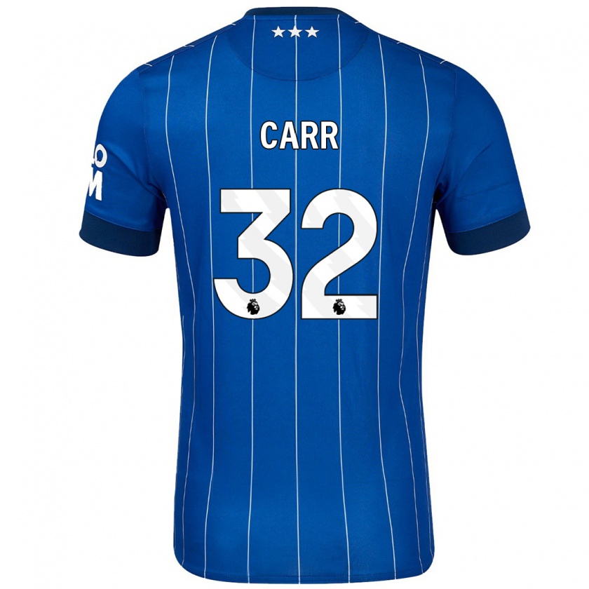 Kandiny Niño Camiseta Ryan Carr #32 Azul Marino 1ª Equipación 2024/25 La Camisa Chile