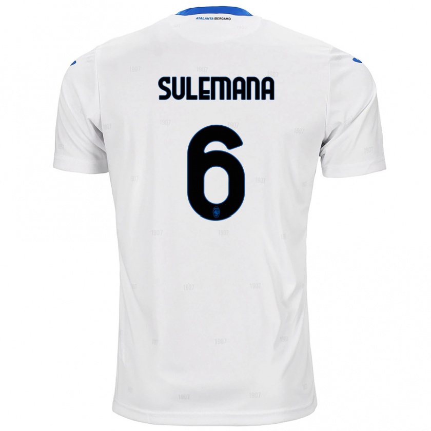 Kandiny Niño Camiseta Ibrahim Sulemana #6 Blanco 2ª Equipación 2024/25 La Camisa Chile