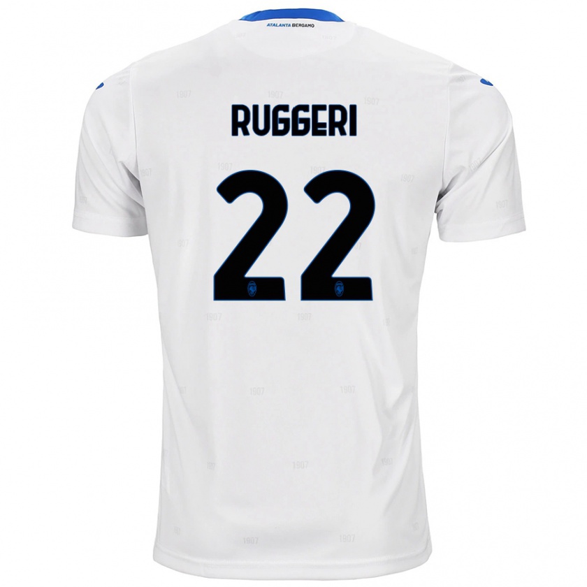 Kandiny Niño Camiseta Matteo Ruggeri #22 Blanco 2ª Equipación 2024/25 La Camisa Chile