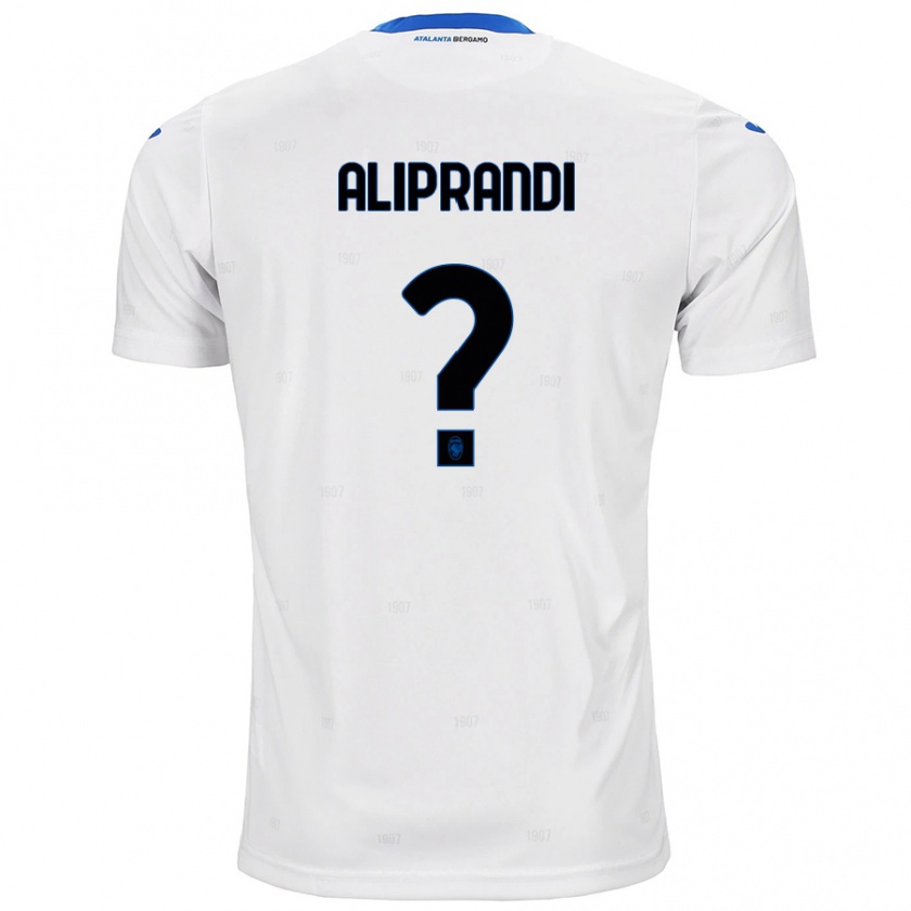 Kandiny Niño Camiseta Mattia Aliprandi #0 Blanco 2ª Equipación 2024/25 La Camisa Chile