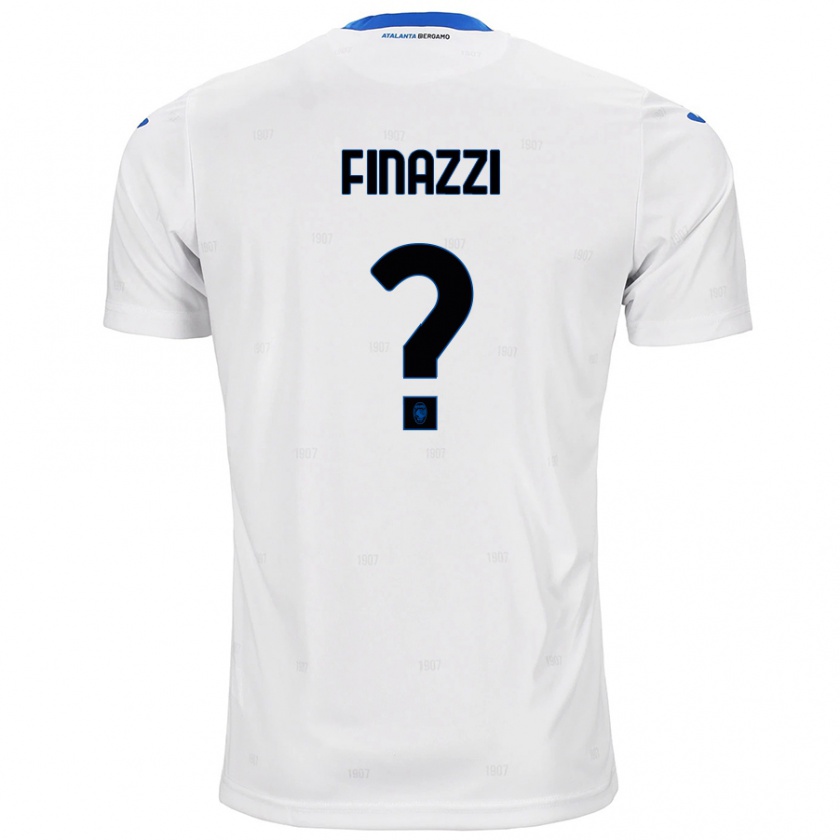 Kandiny Niño Camiseta Riccardo Finazzi #0 Blanco 2ª Equipación 2024/25 La Camisa Chile