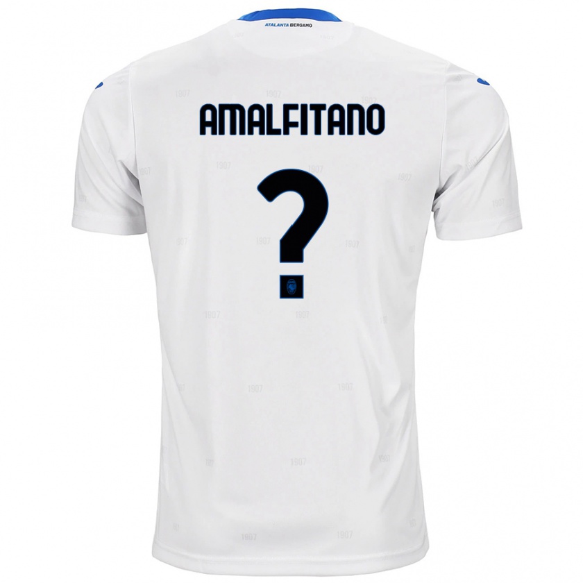 Kandiny Niño Camiseta Nicolò Amalfitano #0 Blanco 2ª Equipación 2024/25 La Camisa Chile