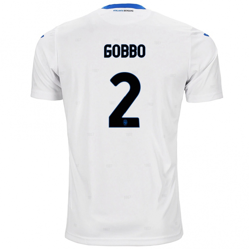 Kandiny Niño Camiseta Luca Gobbo #2 Blanco 2ª Equipación 2024/25 La Camisa Chile