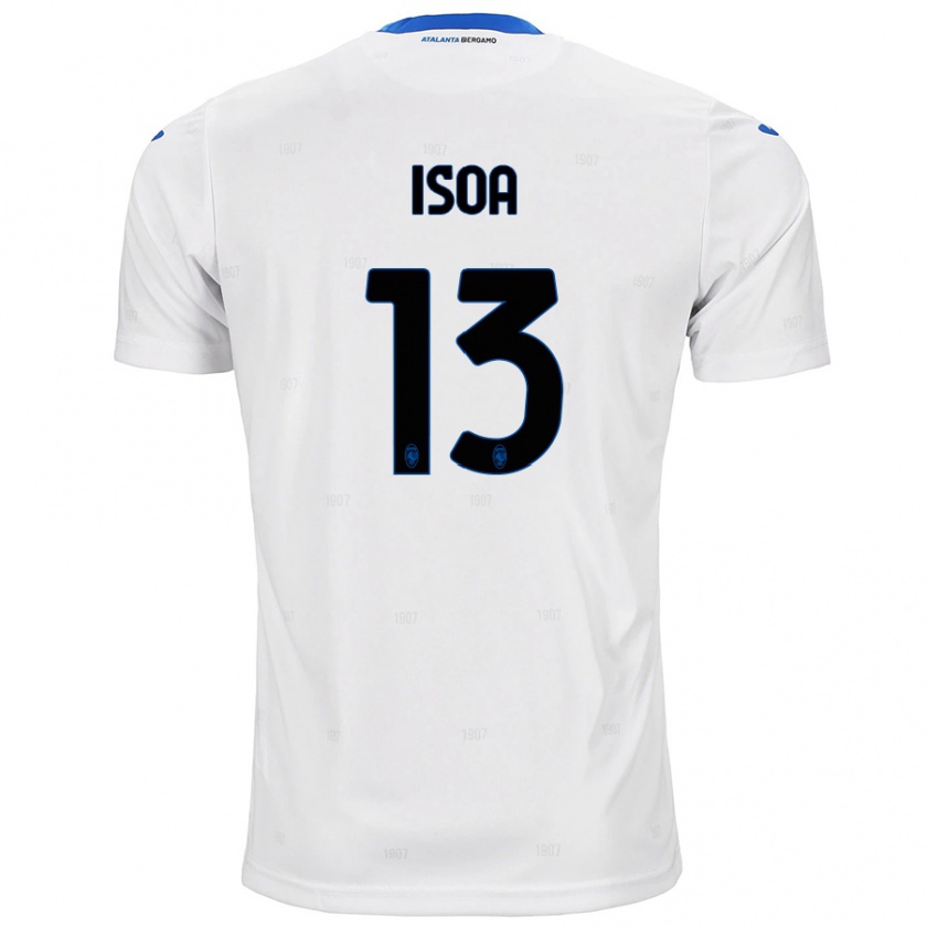 Kandiny Niño Camiseta Isaac Isoa #13 Blanco 2ª Equipación 2024/25 La Camisa Chile