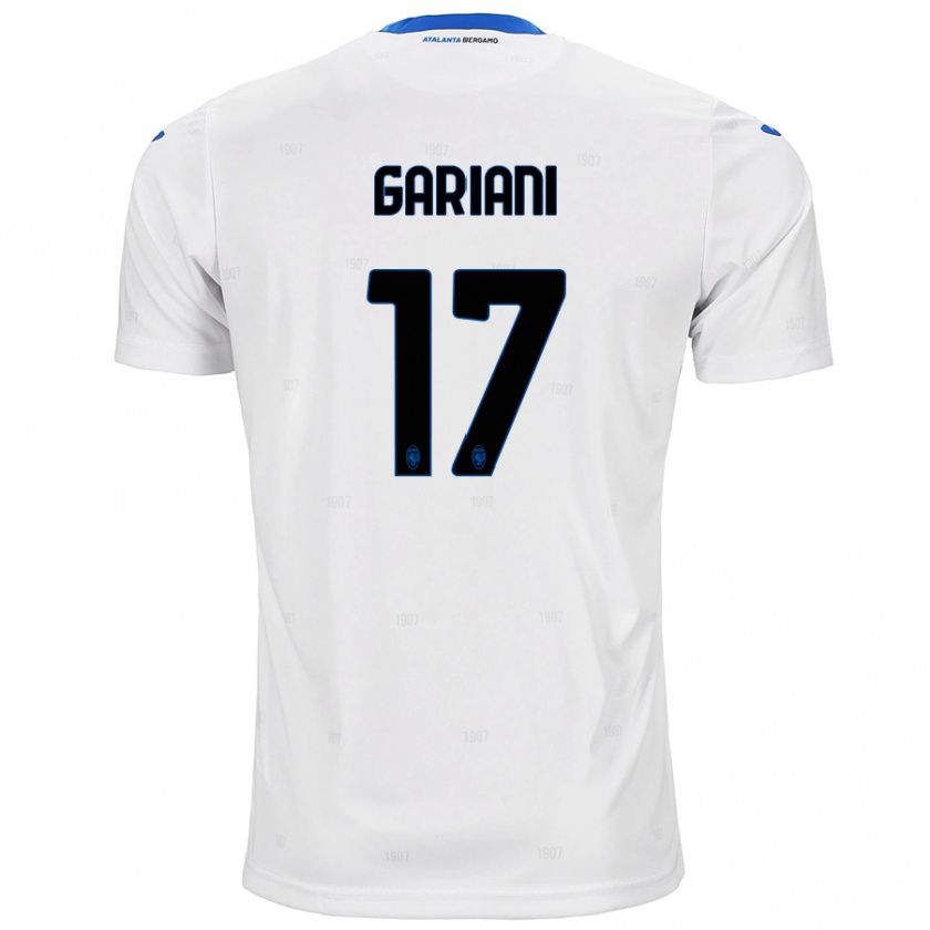 Kandiny Niño Camiseta Niccolò Gariani #17 Blanco 2ª Equipación 2024/25 La Camisa Chile