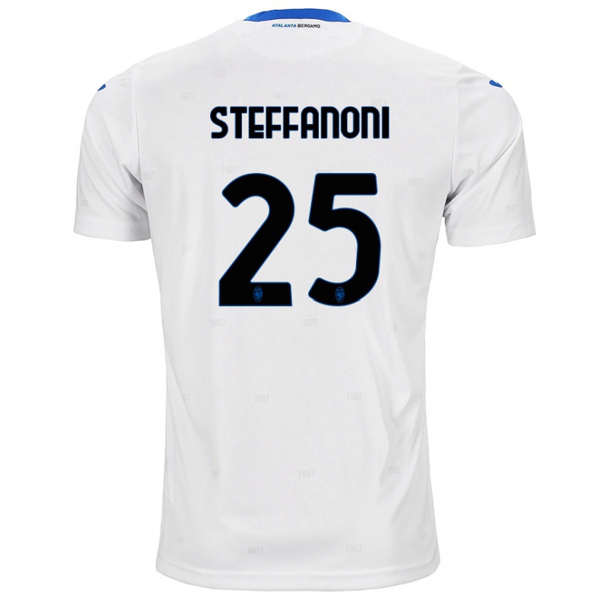 Kandiny Niño Camiseta Federico Steffanoni #25 Blanco 2ª Equipación 2024/25 La Camisa Chile