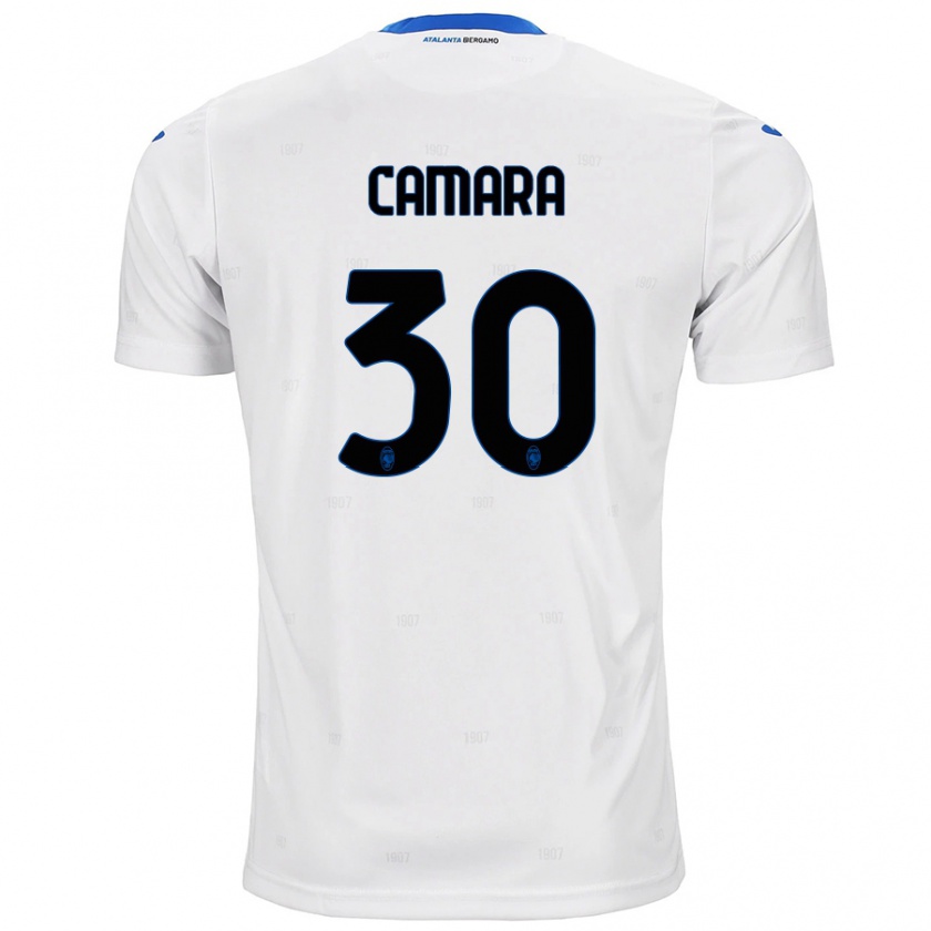 Kandiny Niño Camiseta Henry Camara #30 Blanco 2ª Equipación 2024/25 La Camisa Chile