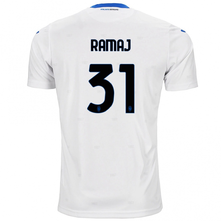 Kandiny Niño Camiseta Gabriel Ramaj #31 Blanco 2ª Equipación 2024/25 La Camisa Chile