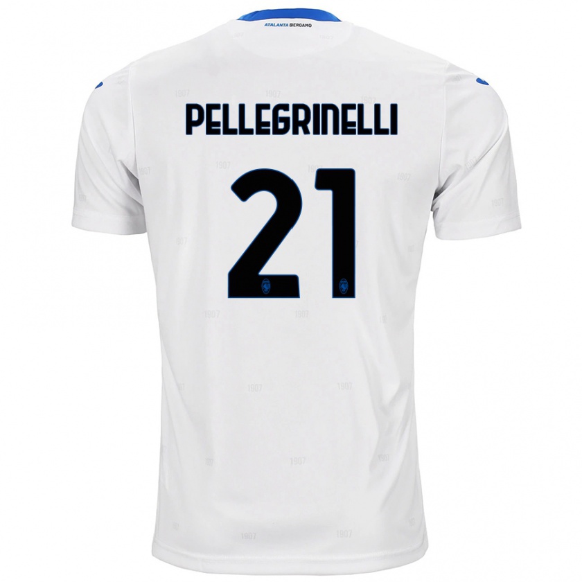 Kandiny Niño Camiseta Giorgia Pellegrinelli #21 Blanco 2ª Equipación 2024/25 La Camisa Chile