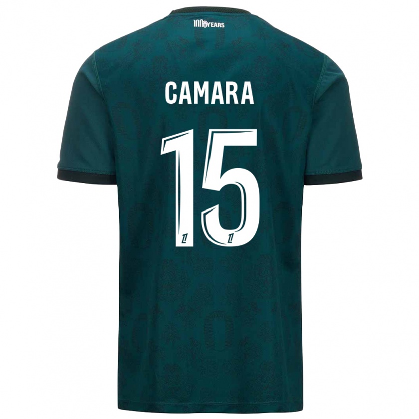 Kandiny Niño Camiseta Lamine Camara #15 Verde Oscuro 2ª Equipación 2024/25 La Camisa Chile