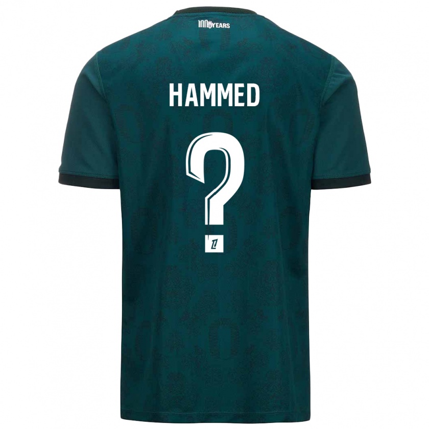 Kandiny Niño Camiseta Maher Hammed #0 Verde Oscuro 2ª Equipación 2024/25 La Camisa Chile