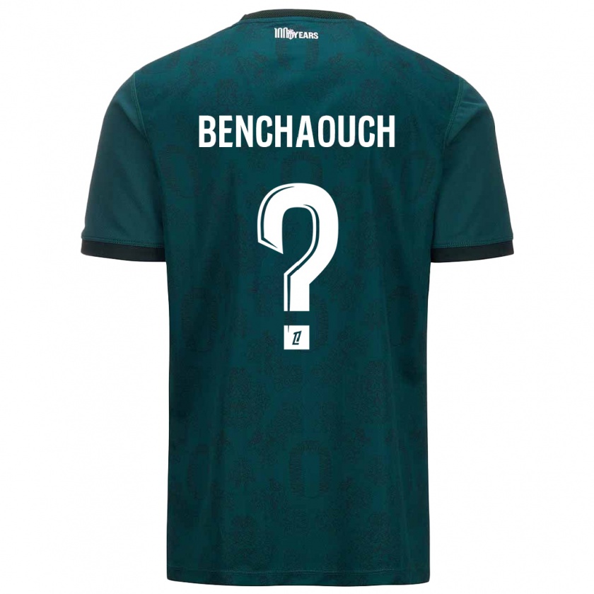 Kandiny Niño Camiseta Yanis Benchaouch #0 Verde Oscuro 2ª Equipación 2024/25 La Camisa Chile